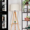 Flemming floor lamp Ecru, black, 1-light source