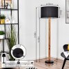 Flemming floor lamp Ecru, black, 1-light source