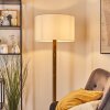 Flemming floor lamp brown, Ecru, black, 1-light source