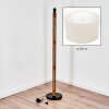 Flemming floor lamp brown, Ecru, black, 1-light source
