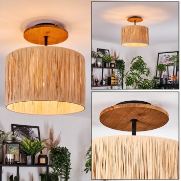 Granja ceiling light Ecru, black, 1-light source