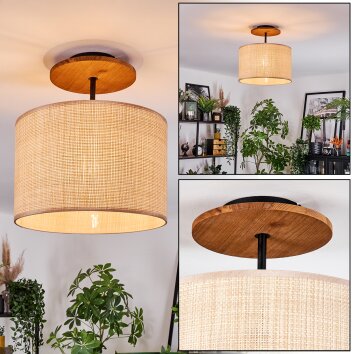 Sabadim ceiling light Ecru, black, 1-light source