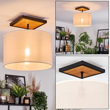 Bassagoda ceiling light Ecru, black, 1-light source