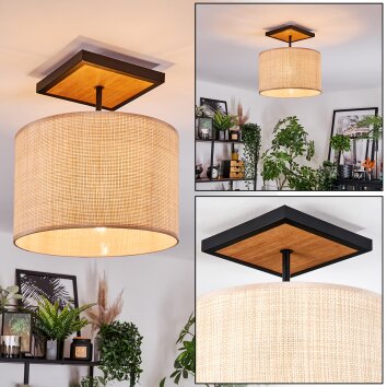 Sabadim ceiling light Ecru, black, 1-light source