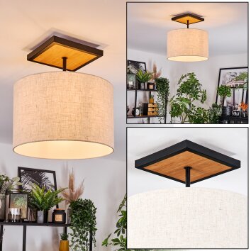 Bassagoda ceiling light Ecru, black, 1-light source