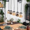 Gastor hanging light, globe light, pendant light Amber, Smoke-coloured, 5-light sources