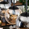 Gastor hanging light, globe light, pendant light Amber, clear, Smoke-coloured, 5-light sources