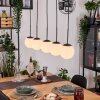 Gastor hanging light, globe light, pendant light white, 5-light sources