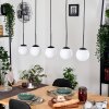 Gastor hanging light, globe light, pendant light white, 5-light sources