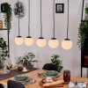 Gastor hanging light, globe light, pendant light white, 5-light sources