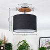 Bassagoda ceiling light Ecru, black, 1-light source
