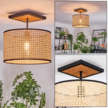 Ramila ceiling light Ecru, black, 1-light source