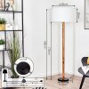 Flemming floor lamp Ecru, black, 1-light source