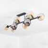Ripoll ceiling light, globe light Amber, Smoke-coloured, 10-light sources
