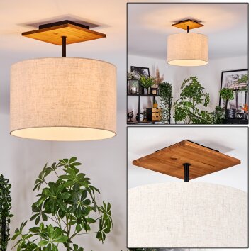 Bassagoda ceiling light Ecru, black, 1-light source