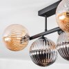 Chehalis ceiling light, globe light Amber, Smoke-coloured, 5-light sources