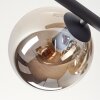 Gastor ceiling light, globe light Amber, Smoke-coloured, 5-light sources