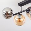 Gastor ceiling light, globe light Amber, Smoke-coloured, 5-light sources