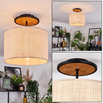 Sabadim ceiling light Ecru, black, 1-light source