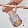Nelar ceiling light, ceiling spotlight bronze, chrome, 5-light sources