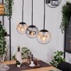 Gastor hanging light, globe light, pendant light Amber, clear, Smoke-coloured, 3-light sources