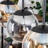 Gastor hanging light, globe light, pendant light Amber, clear, Smoke-coloured, 3-light sources