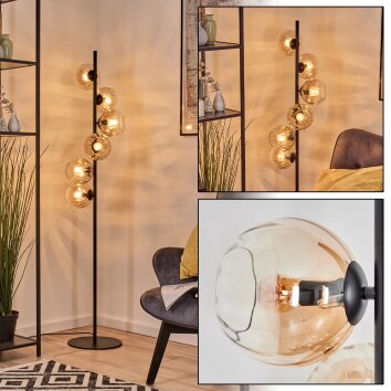 Koyoto floor lamp 34 cm Amber, 6-light sources