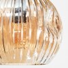 Ripoll ceiling light, globe light Amber, clear, Smoke-coloured, 10-light sources