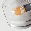 Koyoto ceiling light, globe light 82 cm clear, Smoke-coloured, 7-light sources