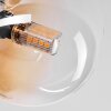 Chehalis ceiling light, globe light 56 cm Amber, clear, 6-light sources