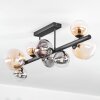 Chehalis ceiling light, globe light Amber, clear, Smoke-coloured, 8-light sources