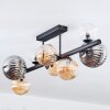 Chehalis ceiling light, globe light Amber, clear, Smoke-coloured, 8-light sources