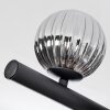 Chehalis ceiling light, globe light Amber, clear, Smoke-coloured, 8-light sources