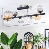 Chehalis ceiling light, globe light Amber, clear, Smoke-coloured, 8-light sources