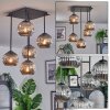 Ripoll ceiling light, globe light Smoke-coloured, 5-light sources