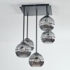 Ripoll ceiling light, globe light Smoke-coloured, 5-light sources