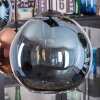 Koyoto hanging light, globe light, pendant light blue, green, coppery, 6-light sources