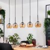 Koyoto hanging light, globe light, pendant light Ecru, black, 5-light sources