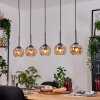 Koyoto hanging light, globe light, pendant light Ecru, black, 5-light sources