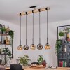 Koyoto hanging light, globe light, pendant light Ecru, black, 5-light sources