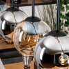 Koyoto hanging light, globe light, pendant light Ecru, black, 5-light sources