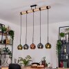 Koyoto hanging light, globe light, pendant light Ecru, black, 5-light sources