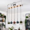 Koyoto hanging light, globe light, pendant light Ecru, black, 5-light sources