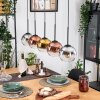 Koyoto hanging light, globe light, pendant light Ecru, black, 5-light sources