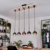 Koyoto hanging light, globe light, pendant light Ecru, black, 5-light sources