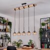 Koyoto hanging light, globe light, pendant light Ecru, black, 5-light sources