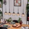 Koyoto hanging light, globe light, pendant light Ecru, black, 5-light sources