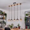 Koyoto hanging light, globe light, pendant light Ecru, black, 5-light sources