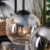 Koyoto hanging light, globe light, pendant light Ecru, black, 5-light sources