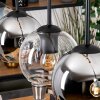 Koyoto hanging light, globe light, pendant light Ecru, black, 5-light sources
